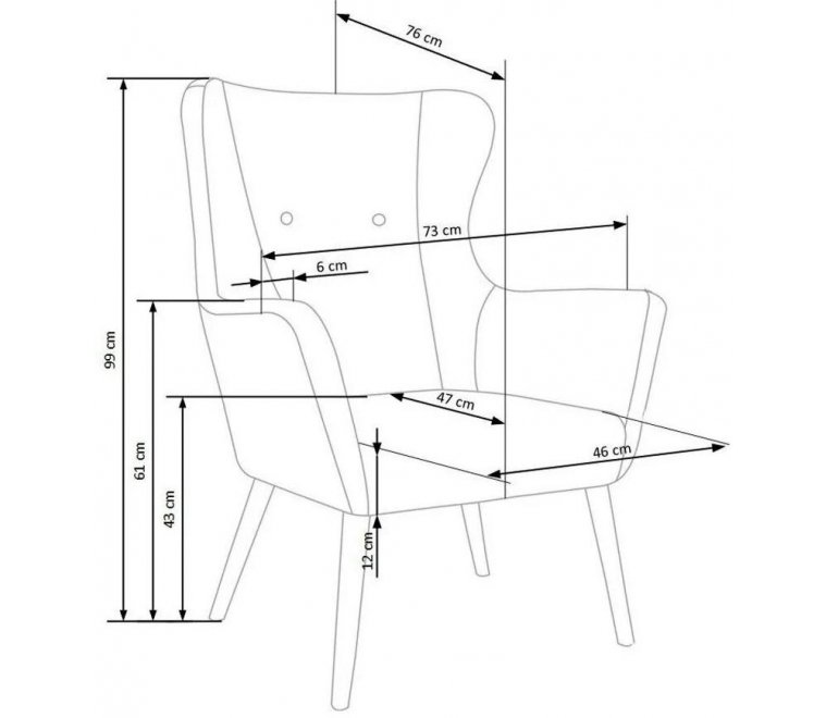 Кресло Cotto синее Кресло Cotto синее