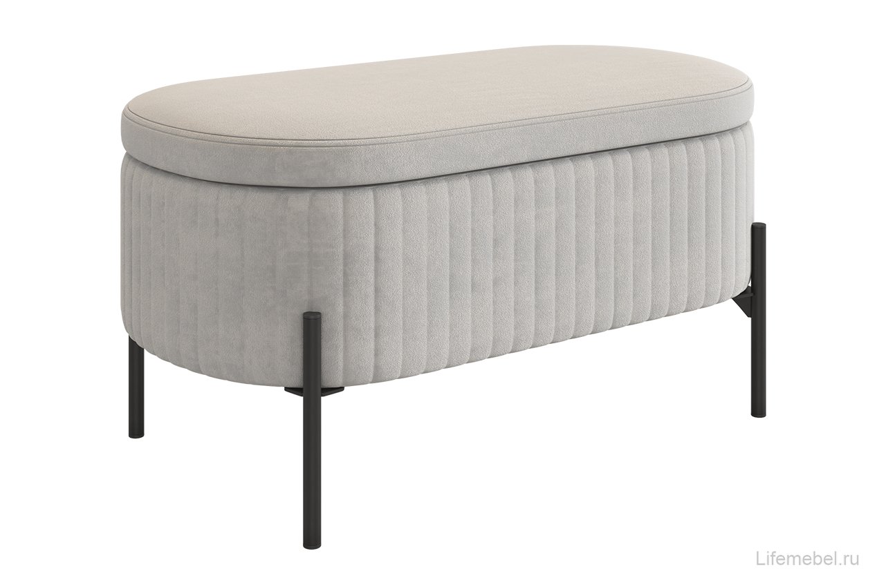 Пуф Винни галька (велюр)