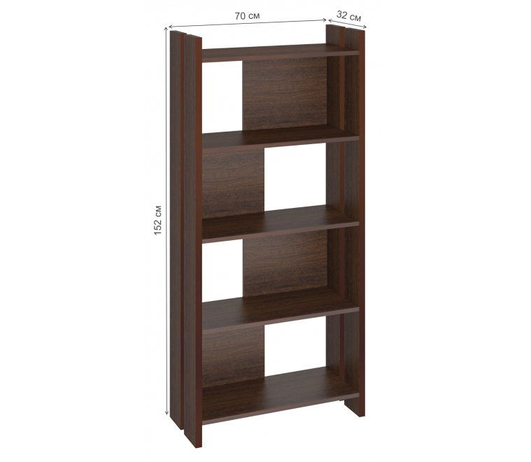 Стеллаж 152 см венге Стеллаж 152 см венге