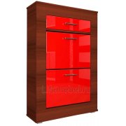 итальянский орех / красный глянец