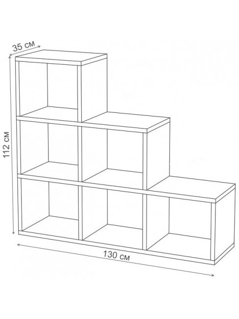 Стеллаж СЛД ШБЕ шамони / белый Стеллаж СЛД ШБЕ шамони / белый