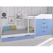 белый / голубой