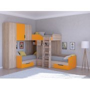 дуб сонома / оранжевый