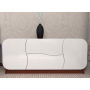 итальянский орех / белоснежный глянец