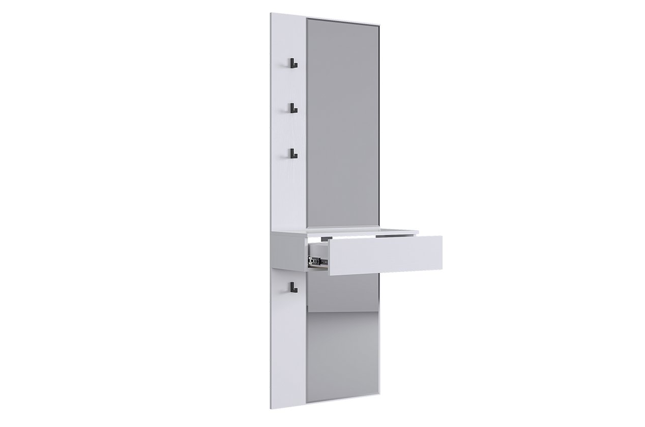 Зеркало Мерси белое дерево