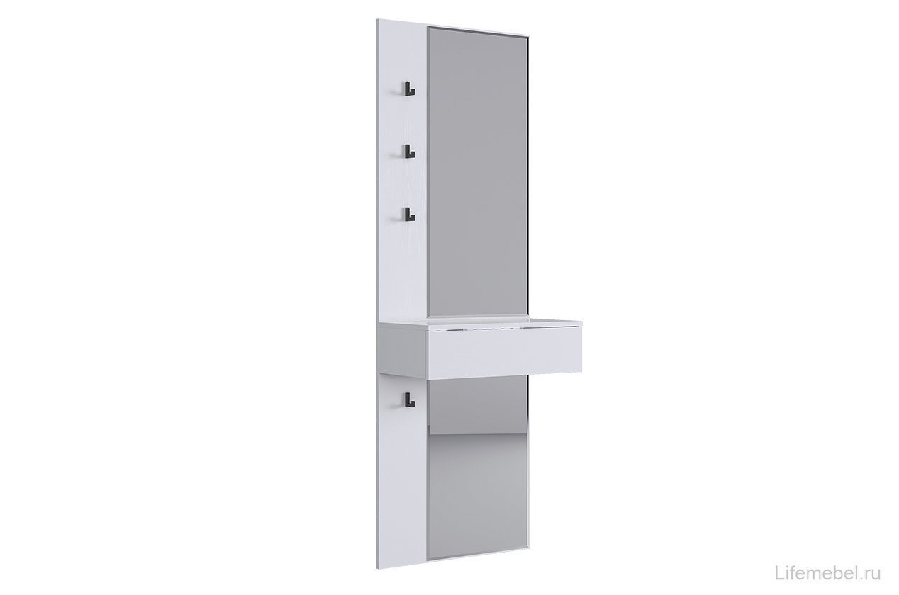 Зеркало Мерси белое дерево