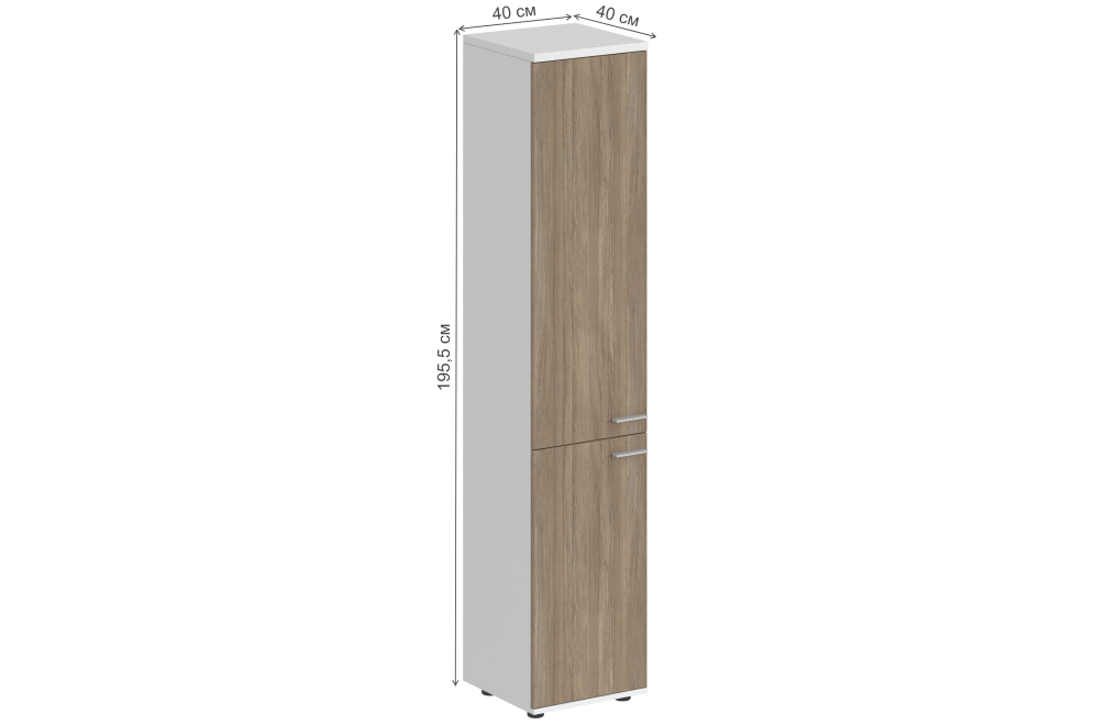 Шкаф SG.812.WH.OD.OD.L белый / дуб темный Шкаф SG.812.WH.OD.OD.L белый / дуб темный