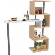 дуб сонома / белый