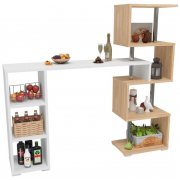 дуб сонома / белый