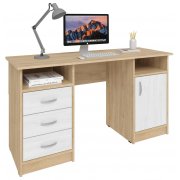 дуб сонома / белый