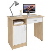 дуб сонома / белый