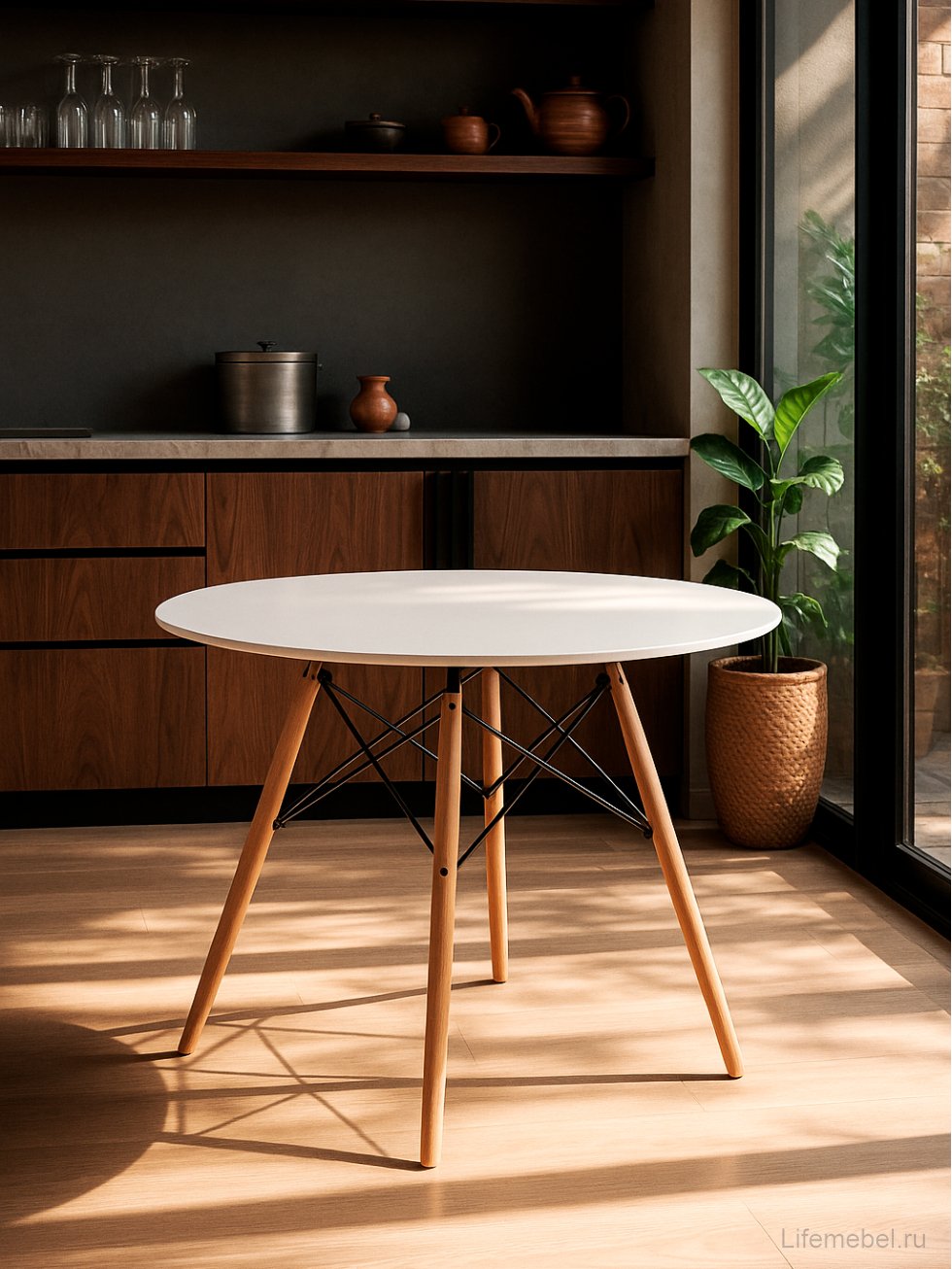 Стол Table 90 white / wood
