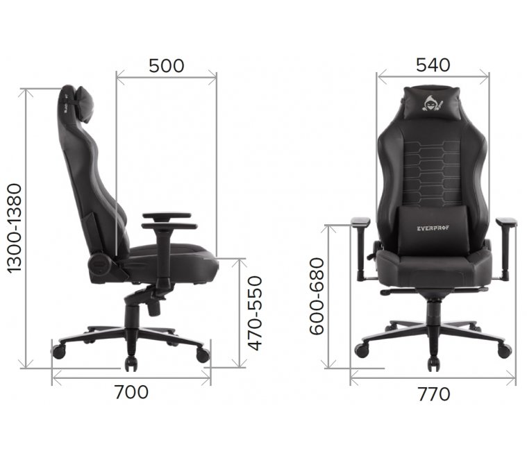 Геймерское кресло Everprof Blackshot экокожа черный Геймерское кресло Everprof Blackshot экокожа черный