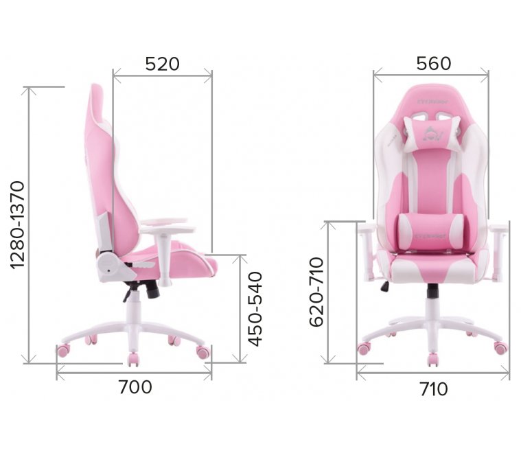 Геймерское кресло Everprof Katana экокожа розовый Геймерское кресло Everprof Katana экокожа розовый