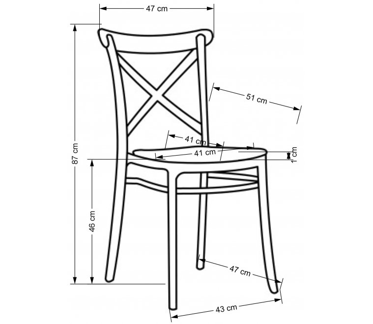 Пластиковый стул Бушме черный / коричневый Пластиковый стул Бушме черный / коричневый