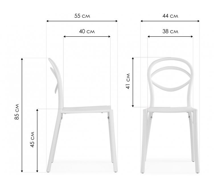 Пластиковый стул Simple white Пластиковый стул Simple white