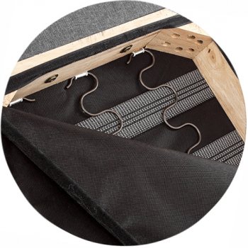 Стул Madina dark walnut / fabric cream