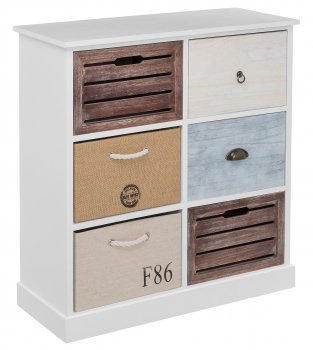 Тумба с ящиками Secret De Maison MARITIME 6 HX16-006NS butter white