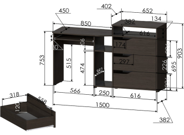 Комплект детской мебели РМ-10-1