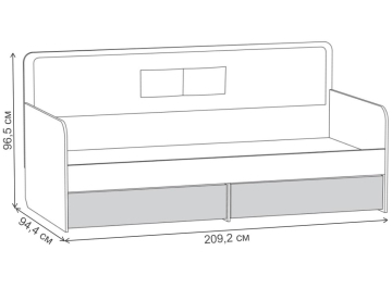 Комплект детской мебели Вель