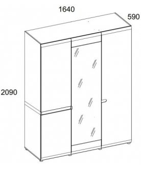 Шкаф Linate 3D/TYP 22A