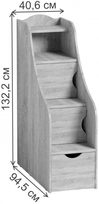 Тумба-лестница Adele 91 дуб сонома