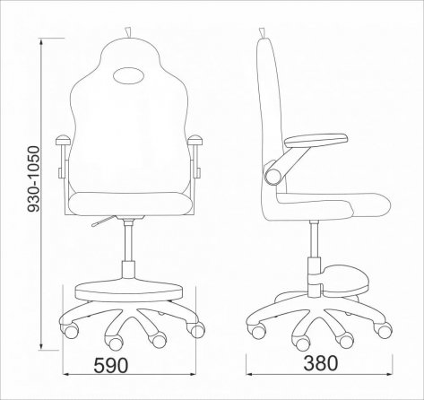 Компьютерное кресло Elen ткань розовая