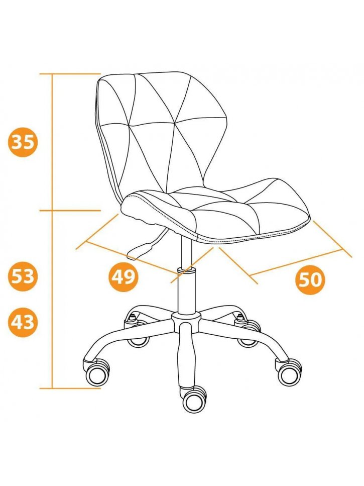 Компьютерное кресло Selfi флок фиолетовый 138