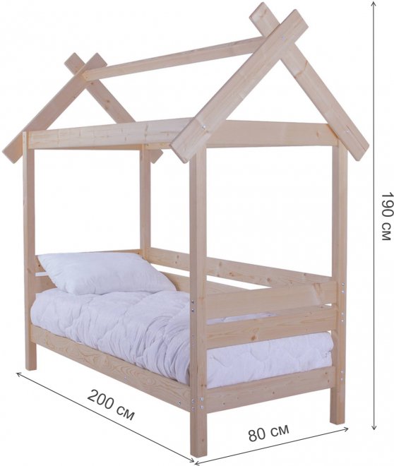 Кровать-домик Пеппи 70х190