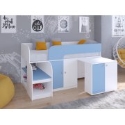 белый / голубой