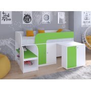 белый / салатовый