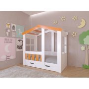 белый / оранжевый