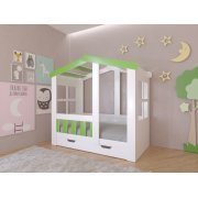 белый / салатовый