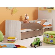 квадрат шоколад / ясень светлый