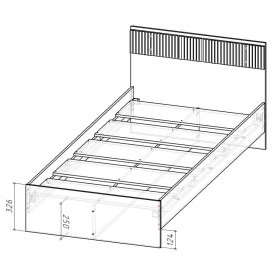Односпальная кровать Такна КР-003