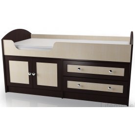 Подростковая кровать Мебелайн 2 60х160 с ящиками и полками