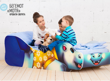 Подростковая кровать Бегемот Мотя