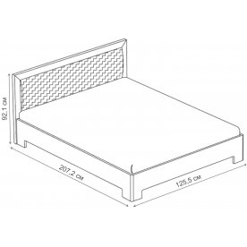 Полутораспальная кровать Трейв 1