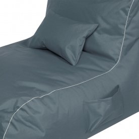 Пуф серый оксфорд