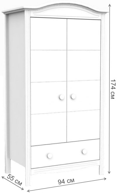 Шкаф Fiorellino Slovenia new white