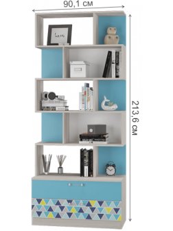 Стеллаж Джимми бирюза / джимми