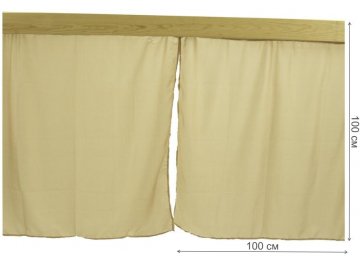 Комплект штор Коричневые