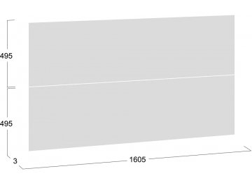 Заглушина для ящика кровати с ПМ тип 2