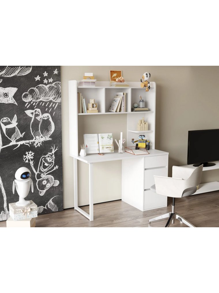 Надстройка для стола П-101 белый структурный