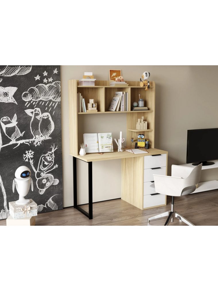 Надстройка для стола П-101 блэквуд ячменный