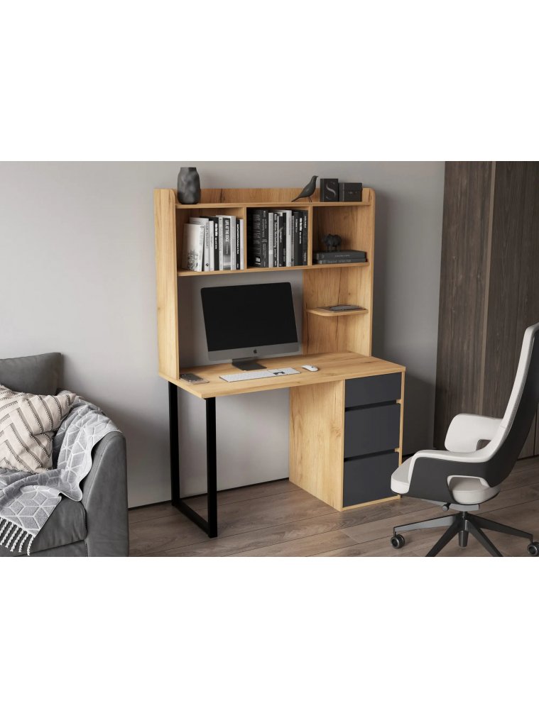 Надстройка для стола П-101 дуб крафт золотой