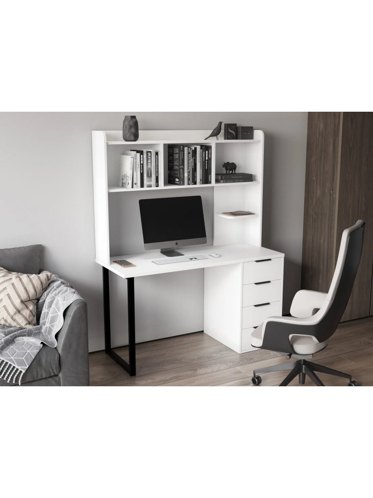 Надстройка для стола П-102 белый структурный