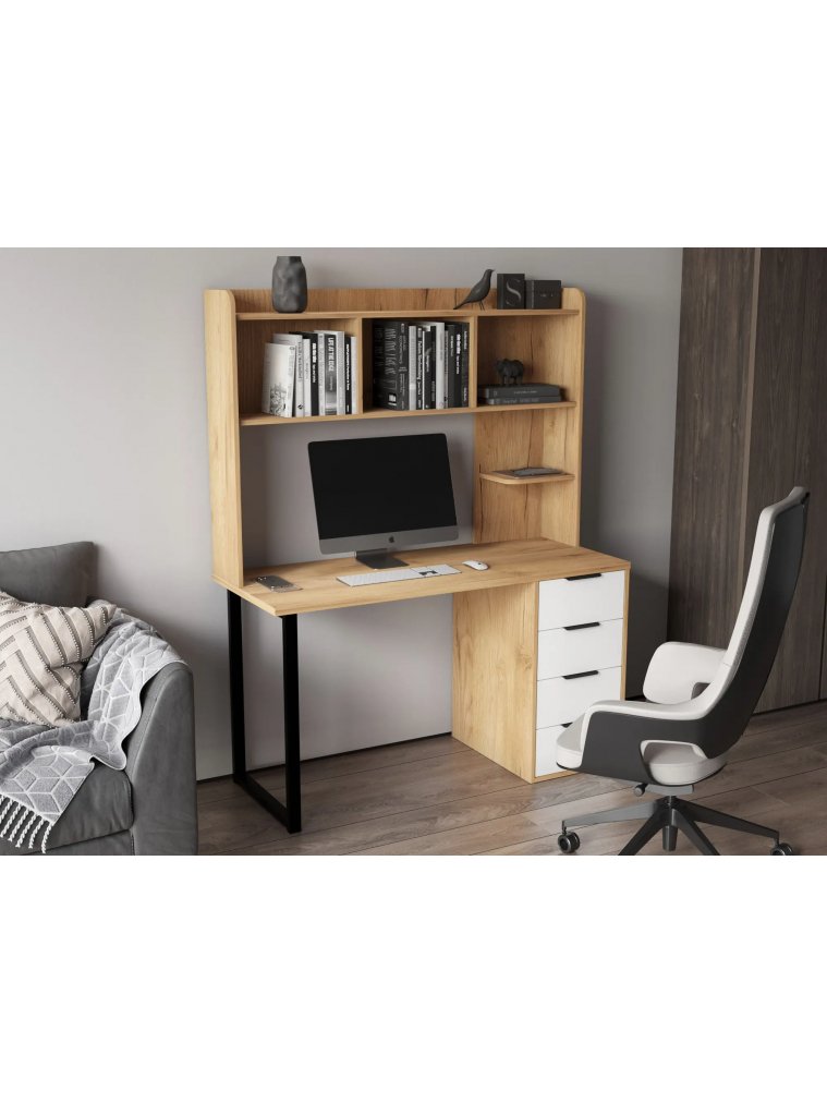 Надстройка для стола П-102 дуб крафт золотой