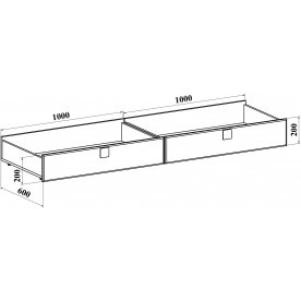 Ящик для кровати Анастасия АН-40