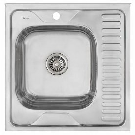 Мойка накладная 606016 0,6 1Ч1К левая